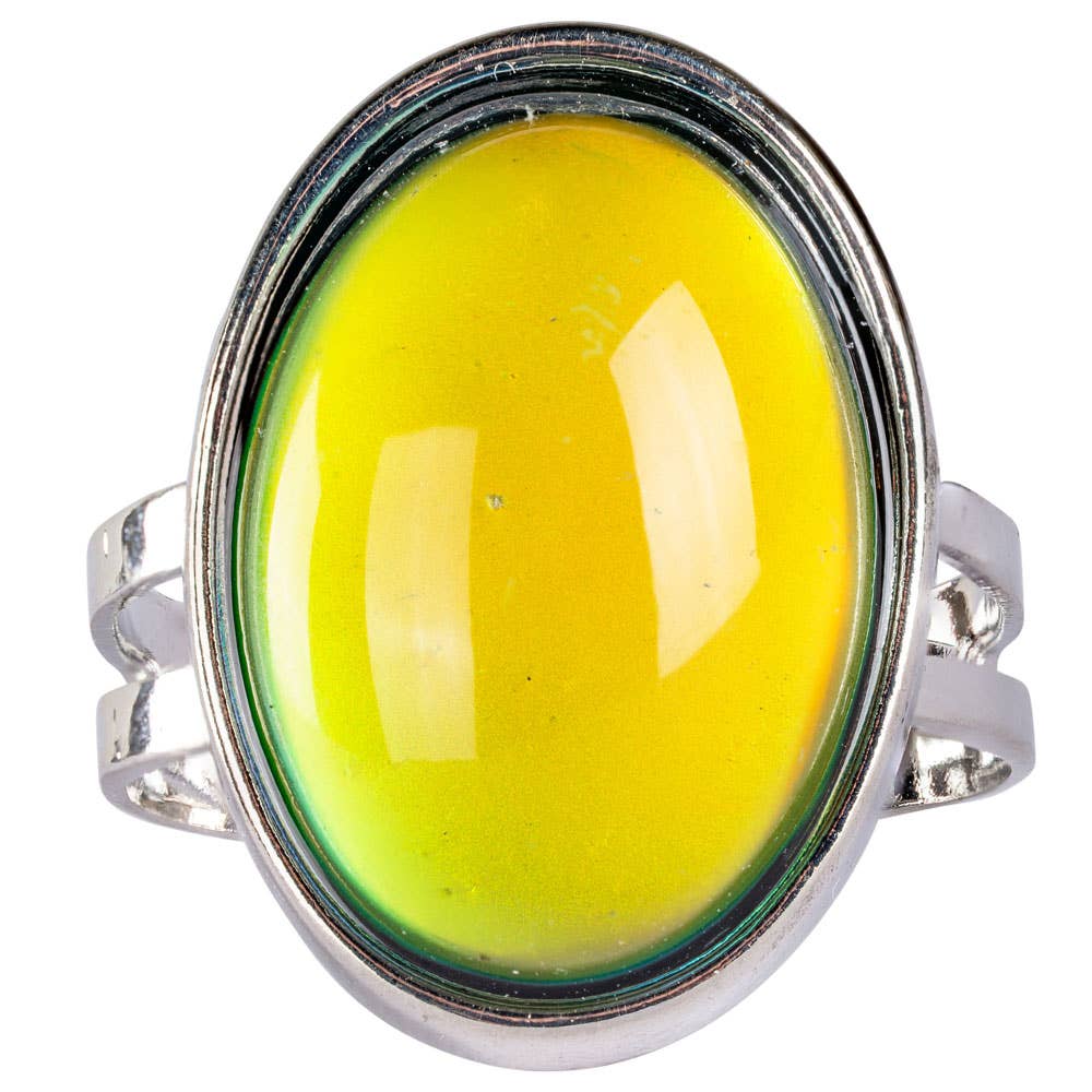 Oval Silver Mood Ring