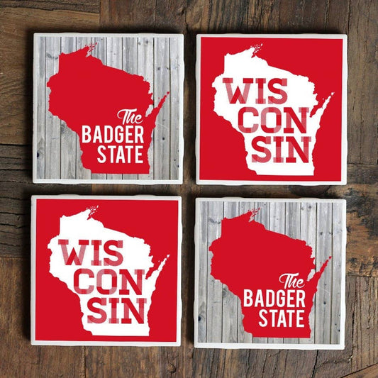 Wisconsin Badger State Coasters