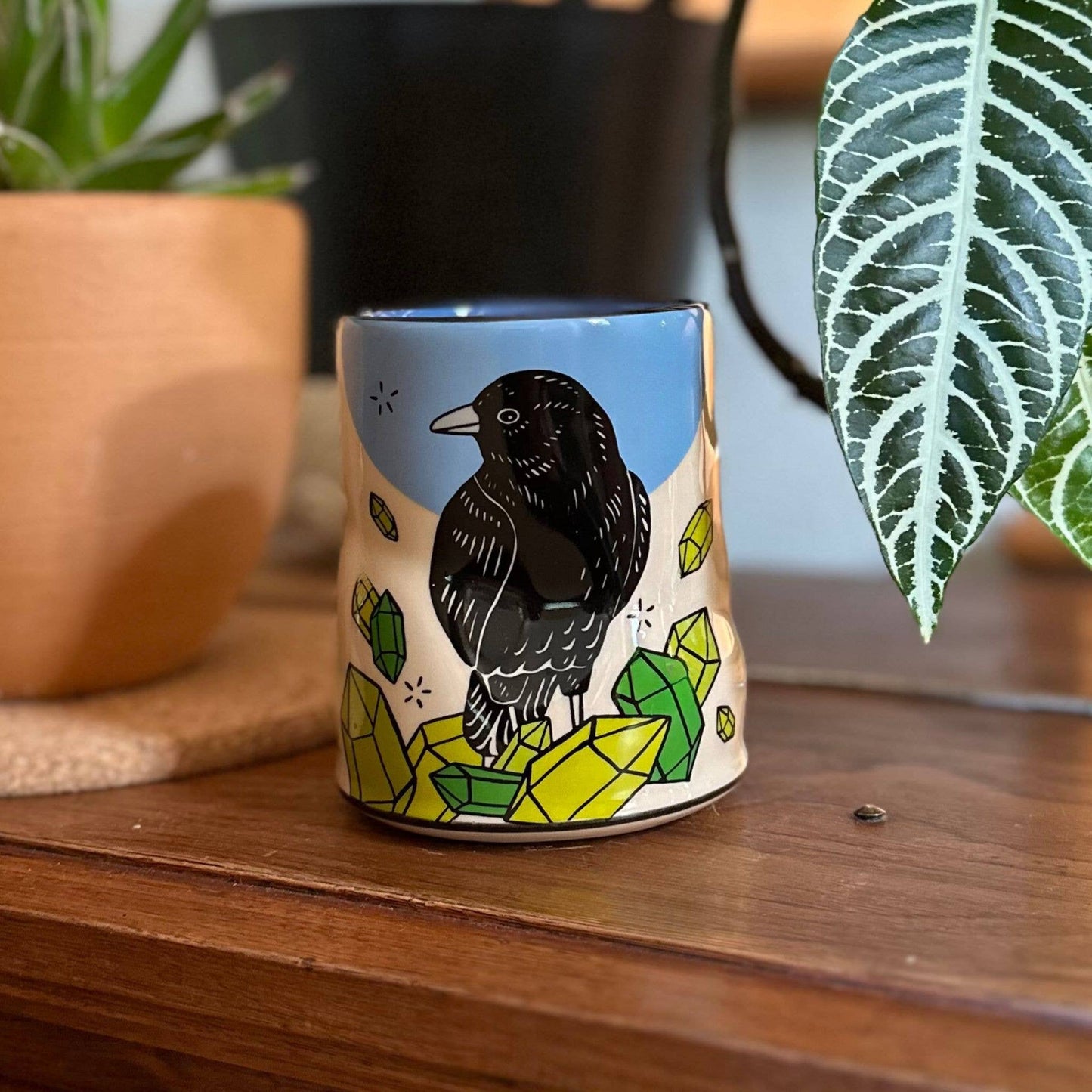 Lucky Crow Cup - XLarge Ceramic Mug