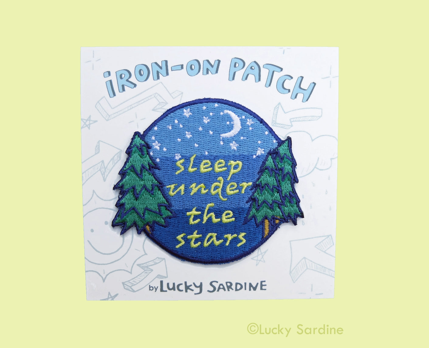 Sleep Under The Stars Embroidered Iron-on Patch