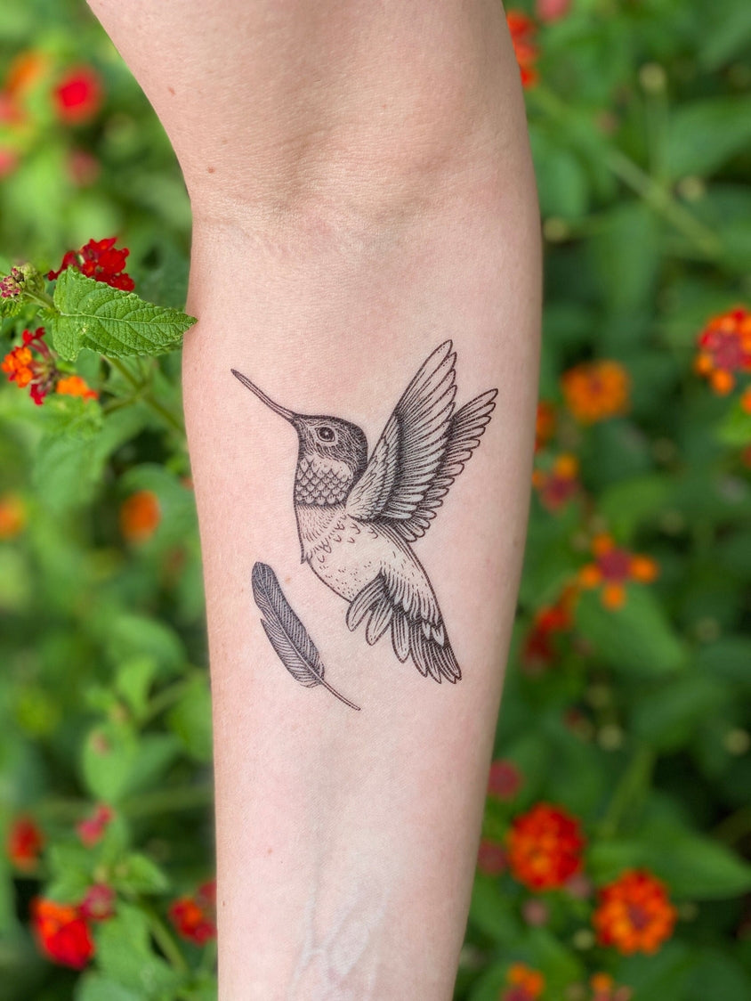 Hummingbird Temporary Tattoo 2-Pack