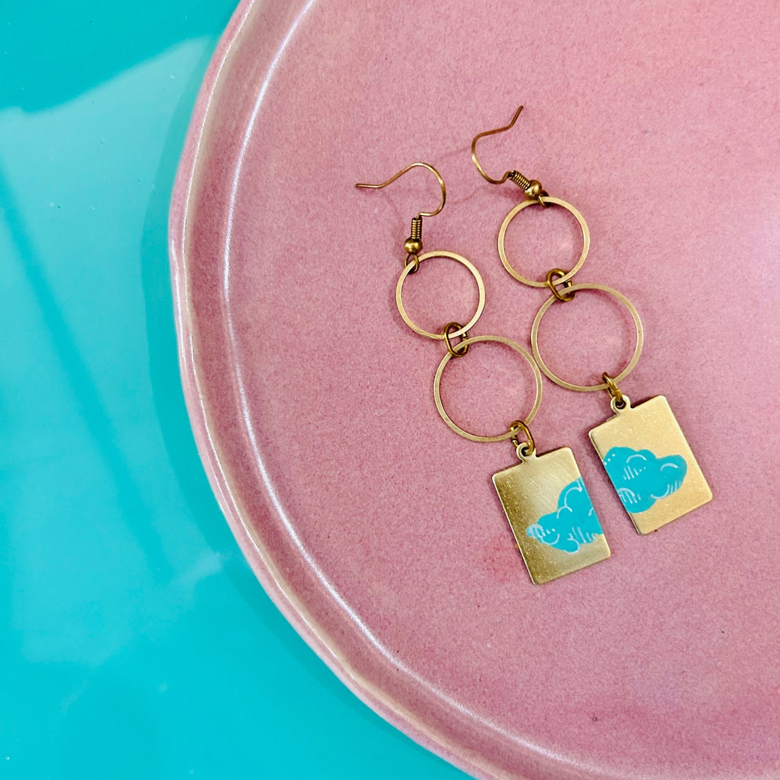 Float Hand-Painted Earrings