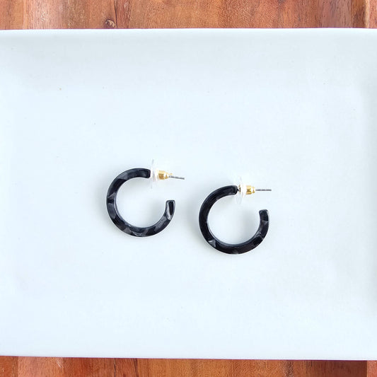 Cam Mini Hoops - Black