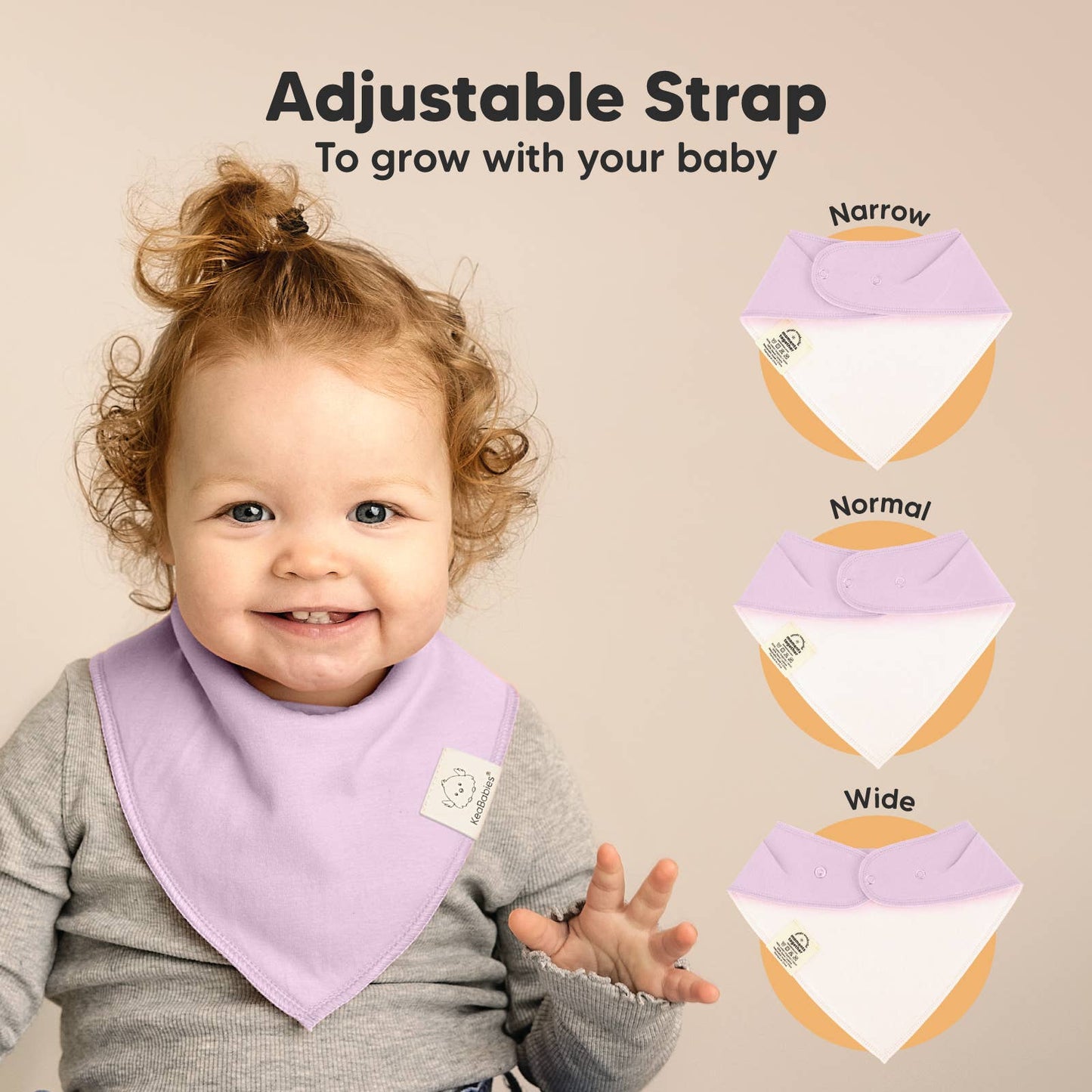8-pack Baby Bandana Bibs