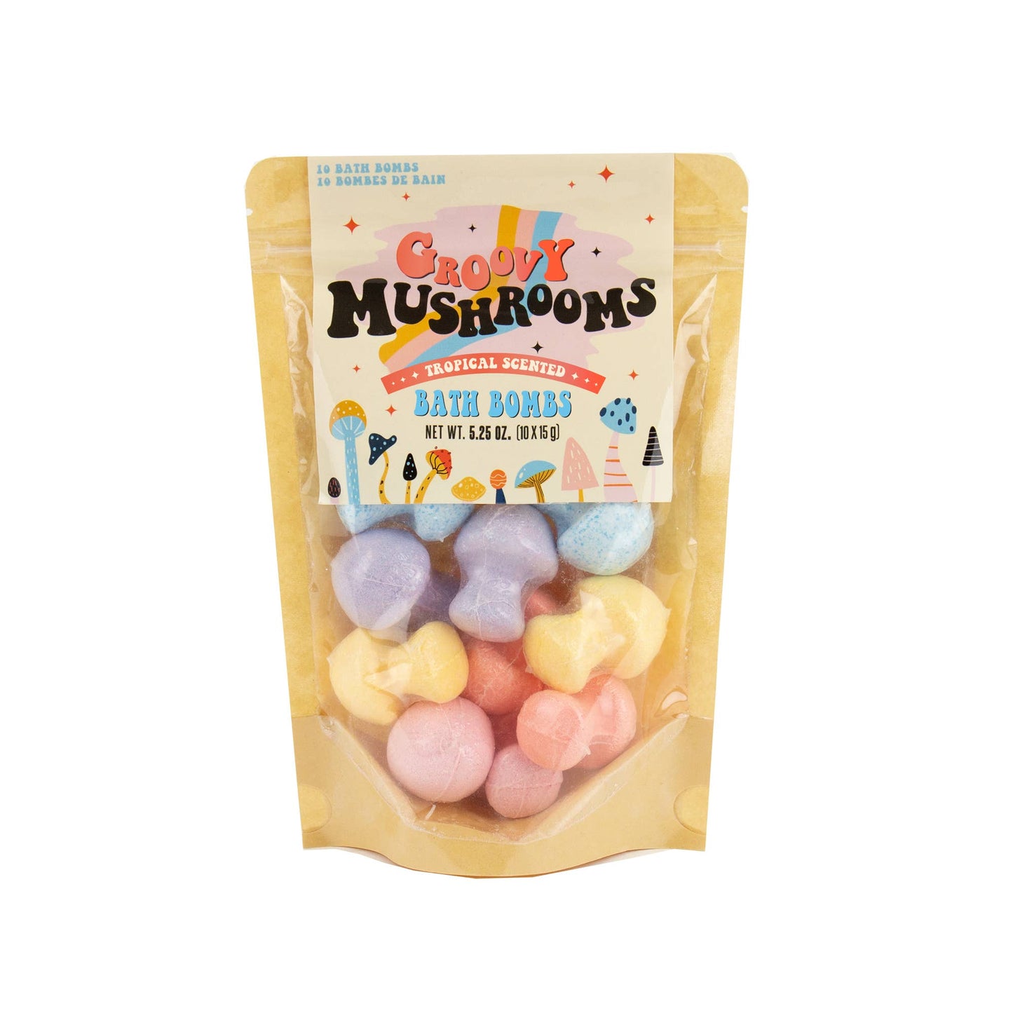 Groovy Mushroom Bath Bombs (set of 10)