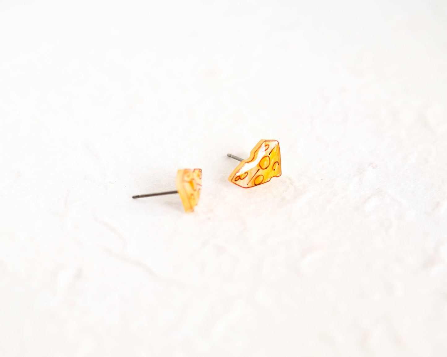 Yellow Cheese Wedge Handmade Cheesy Wisconsin Earrings