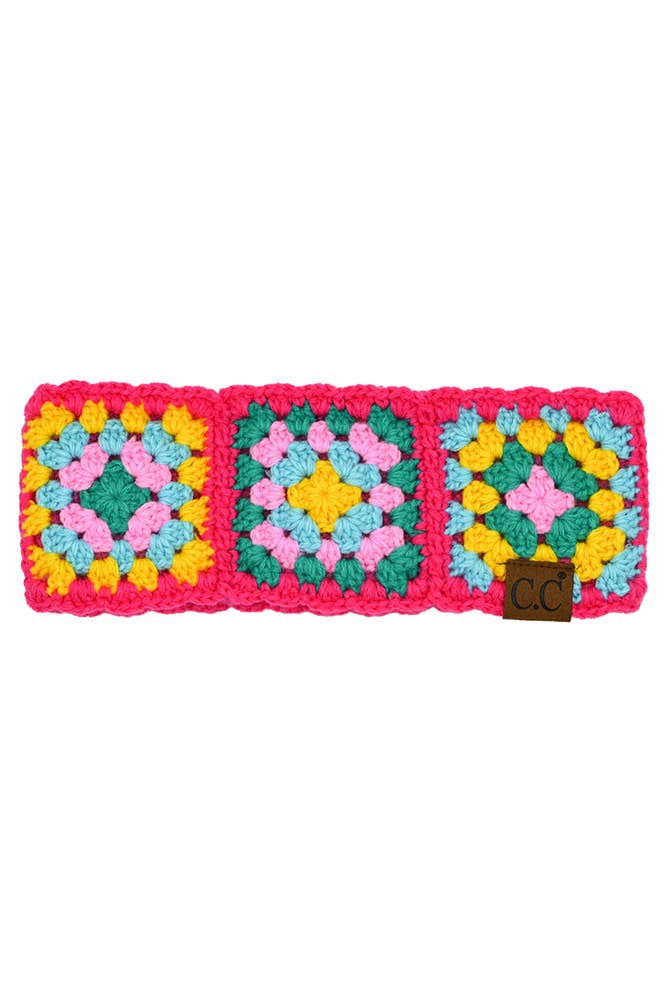C.C Multi Color Crochet Handmade Headwrap