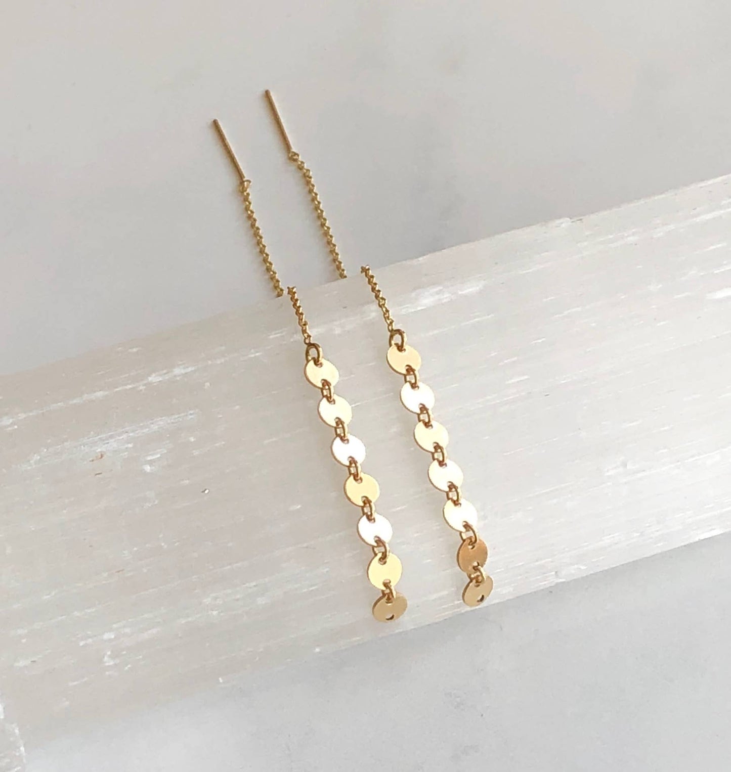 Tiny Disk Threaders-Gold Filled