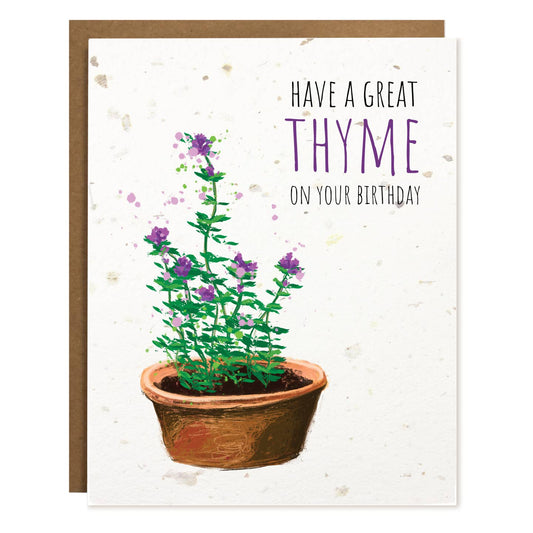 Great Thyme Plantable Card