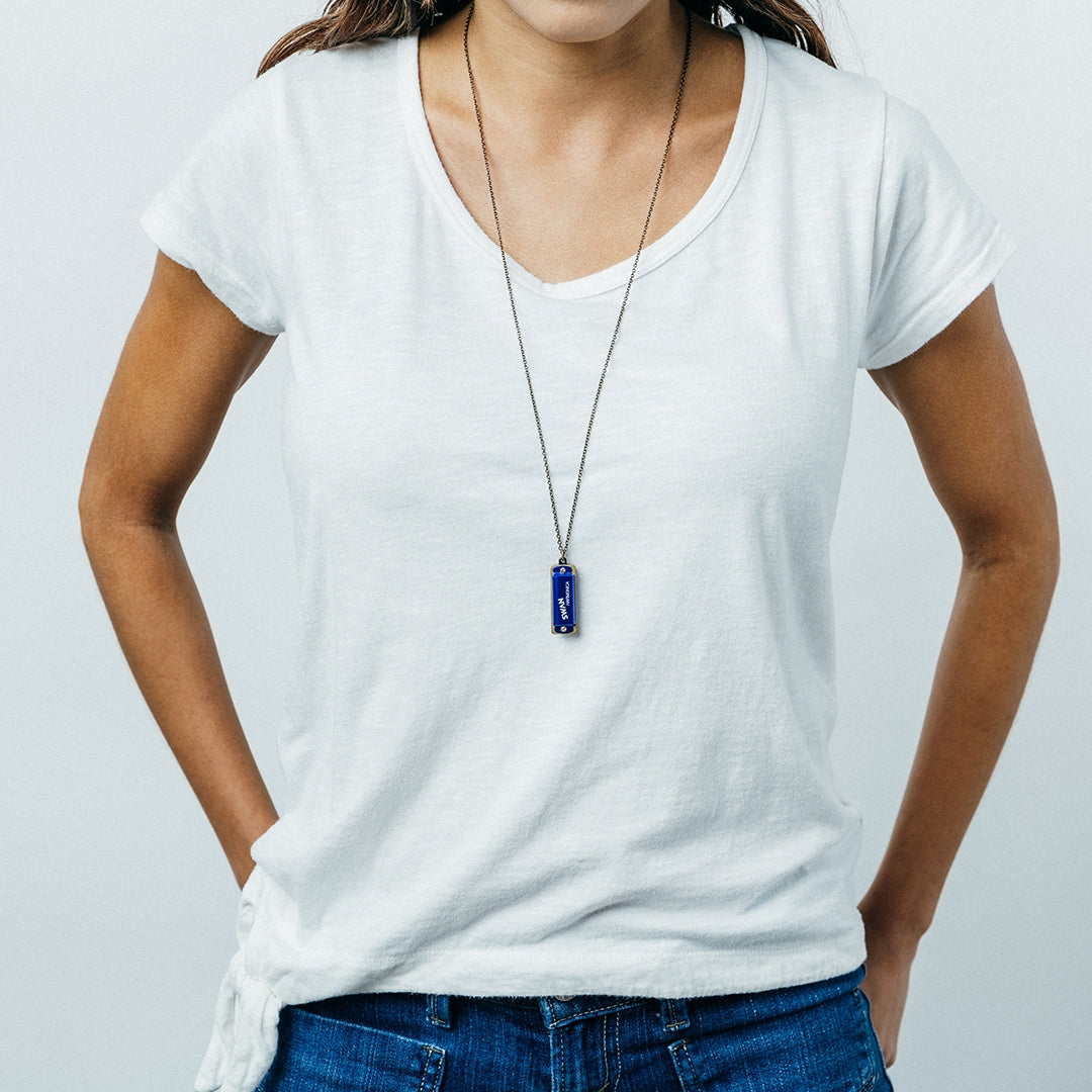 Colored Harmonica Necklace