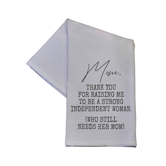 Independent Woman Mother's Day Tea Towel