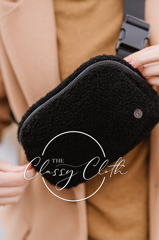 Sherpa Shoulder Sling Belt Bag - Black