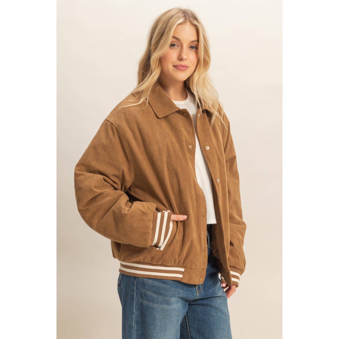 Corduroy Varsity Jacket