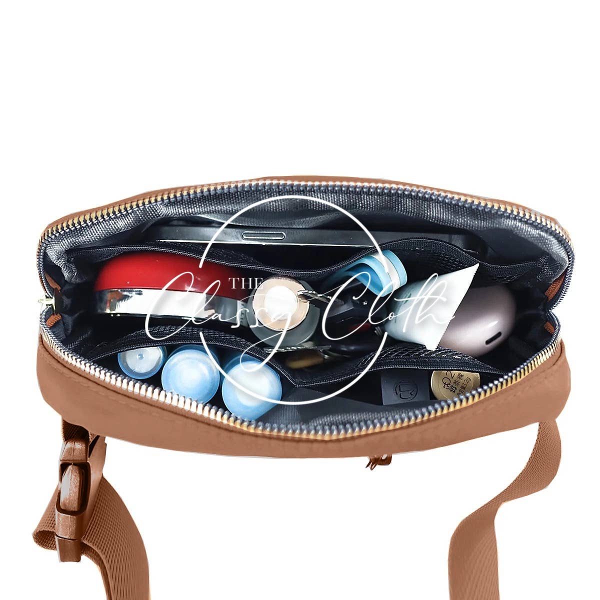 Nylon Belt Bag- Caramel