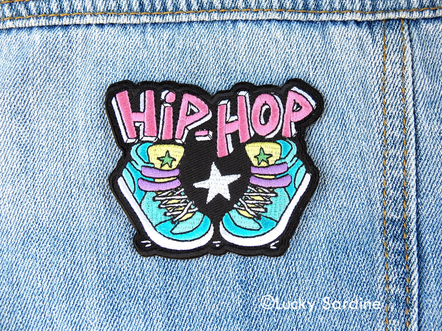 Hip-Hop Sneakers Embroidered Iron-on Patch