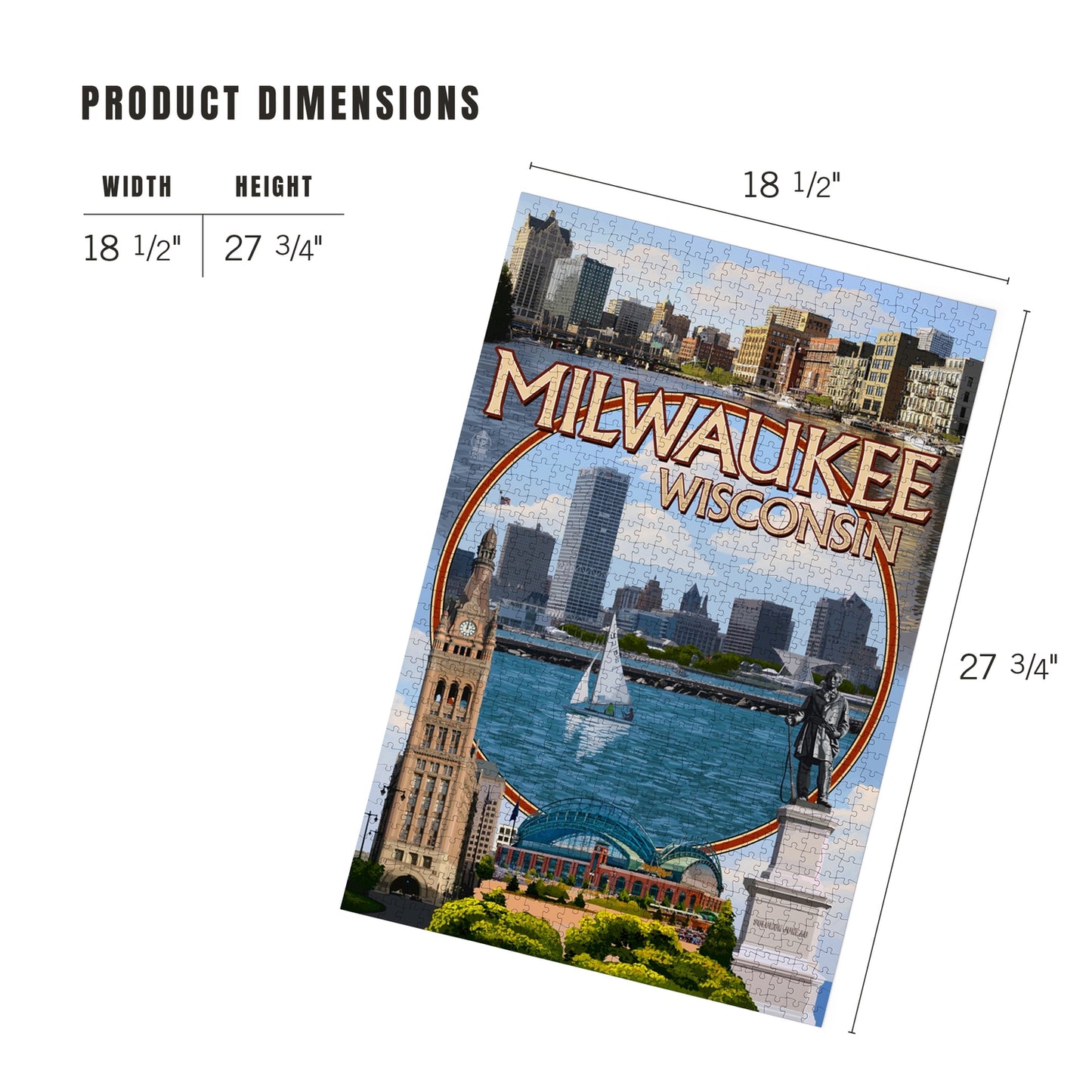 Milwaukee Montage Scenes 1000 Piece Puzzle