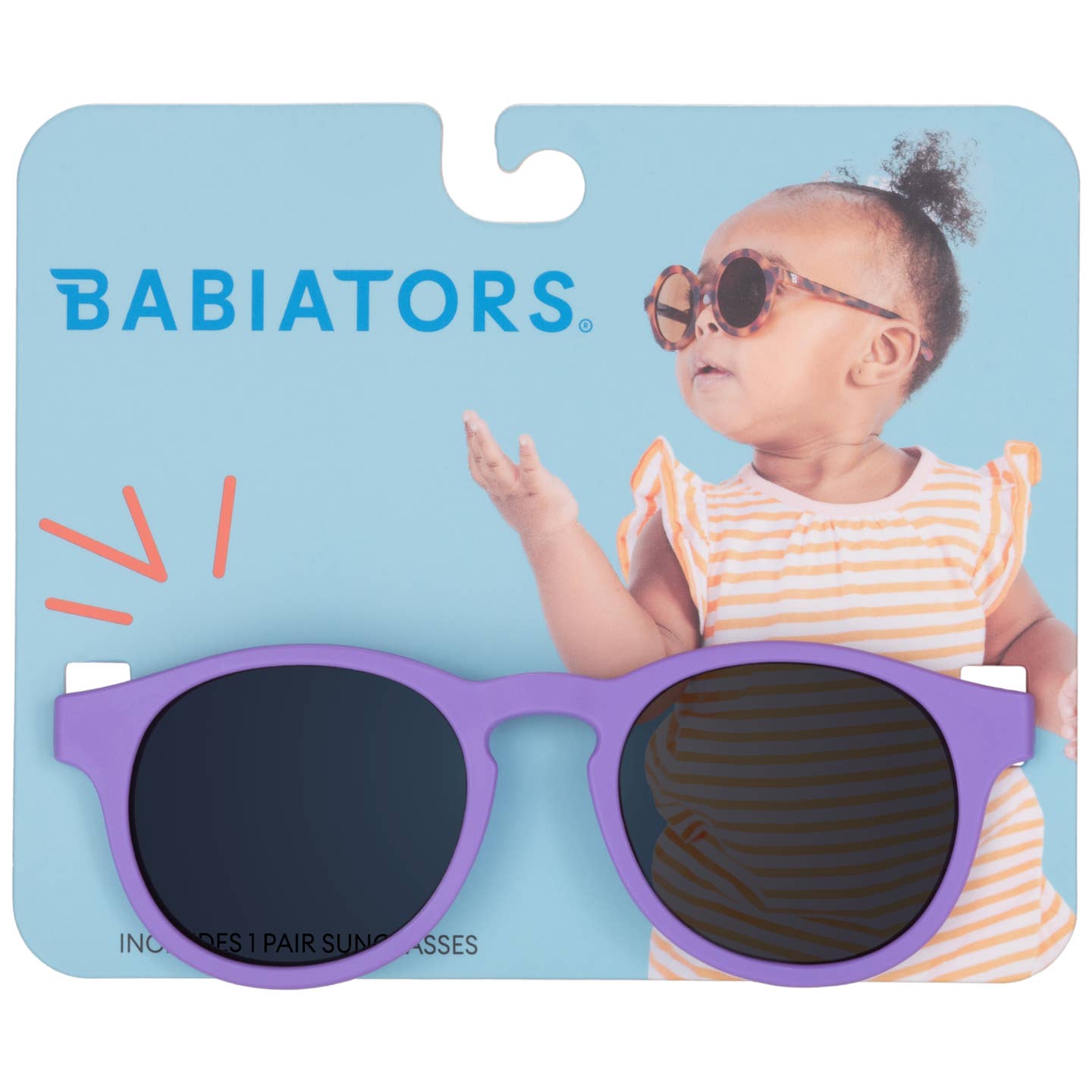 Cheerful Lavender Classic Keyhole Kids Sunglasses
