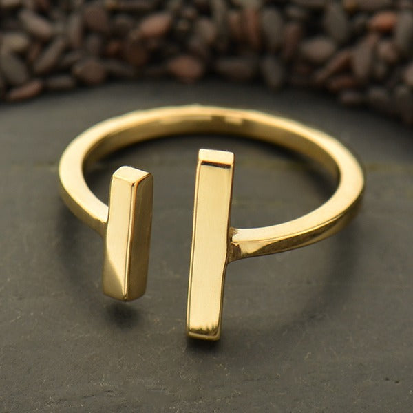 Bronze Adjustable Bar Ring