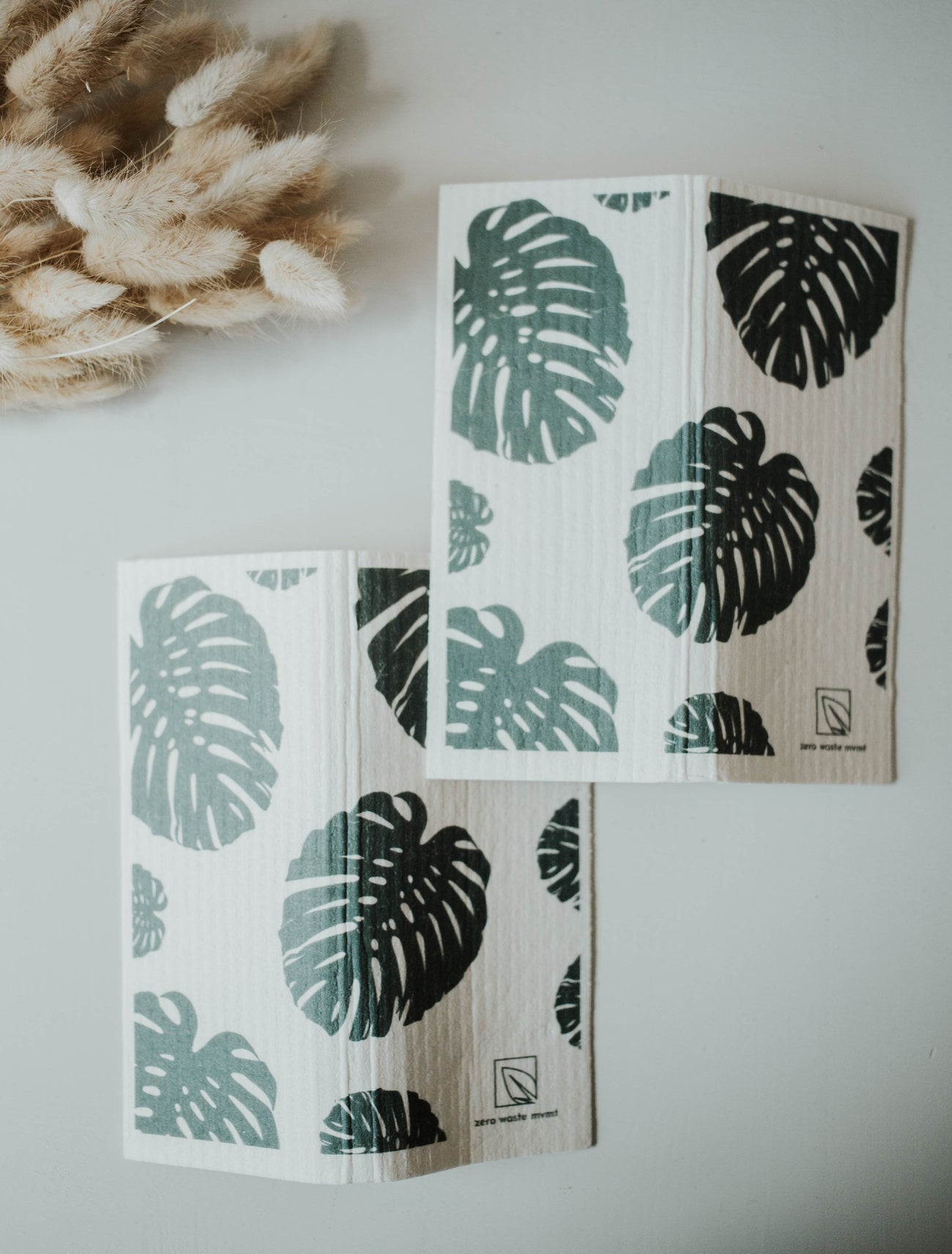 2pk Eco Dish Cloth - Monstera