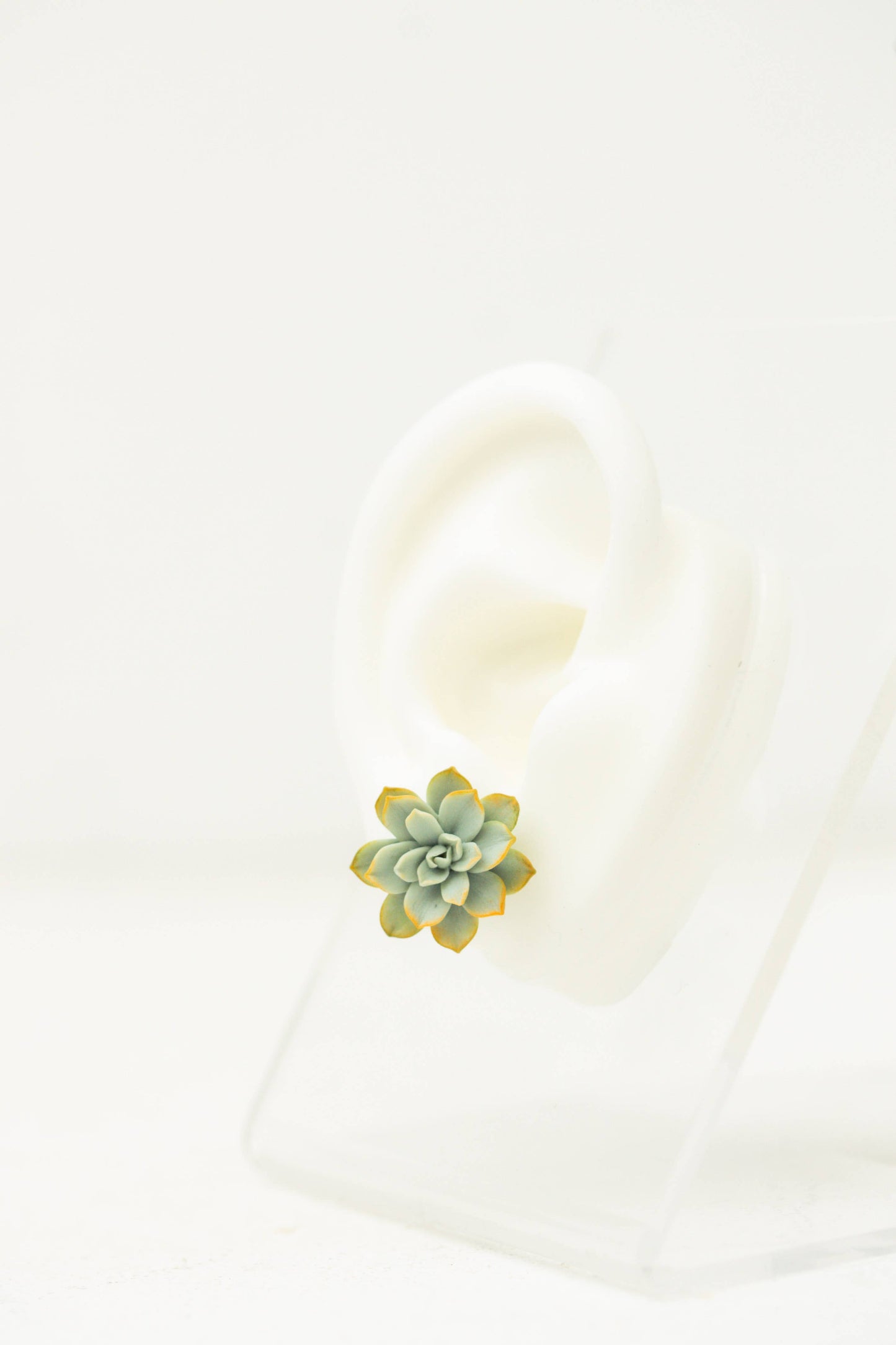 Mini Succulent Polymer Clay Stud Earrings
