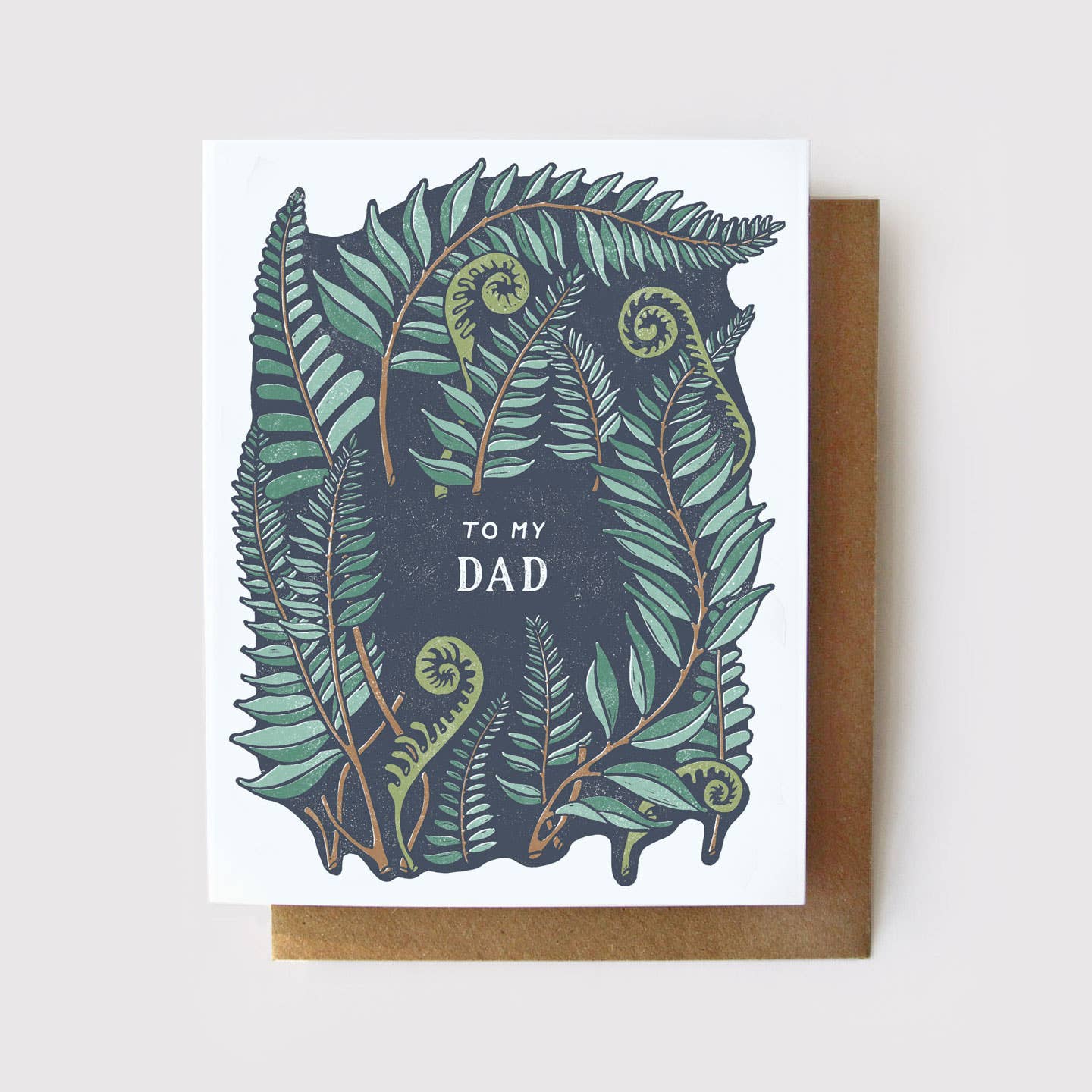 To My Dad Card Forest Fern Father's Day Card