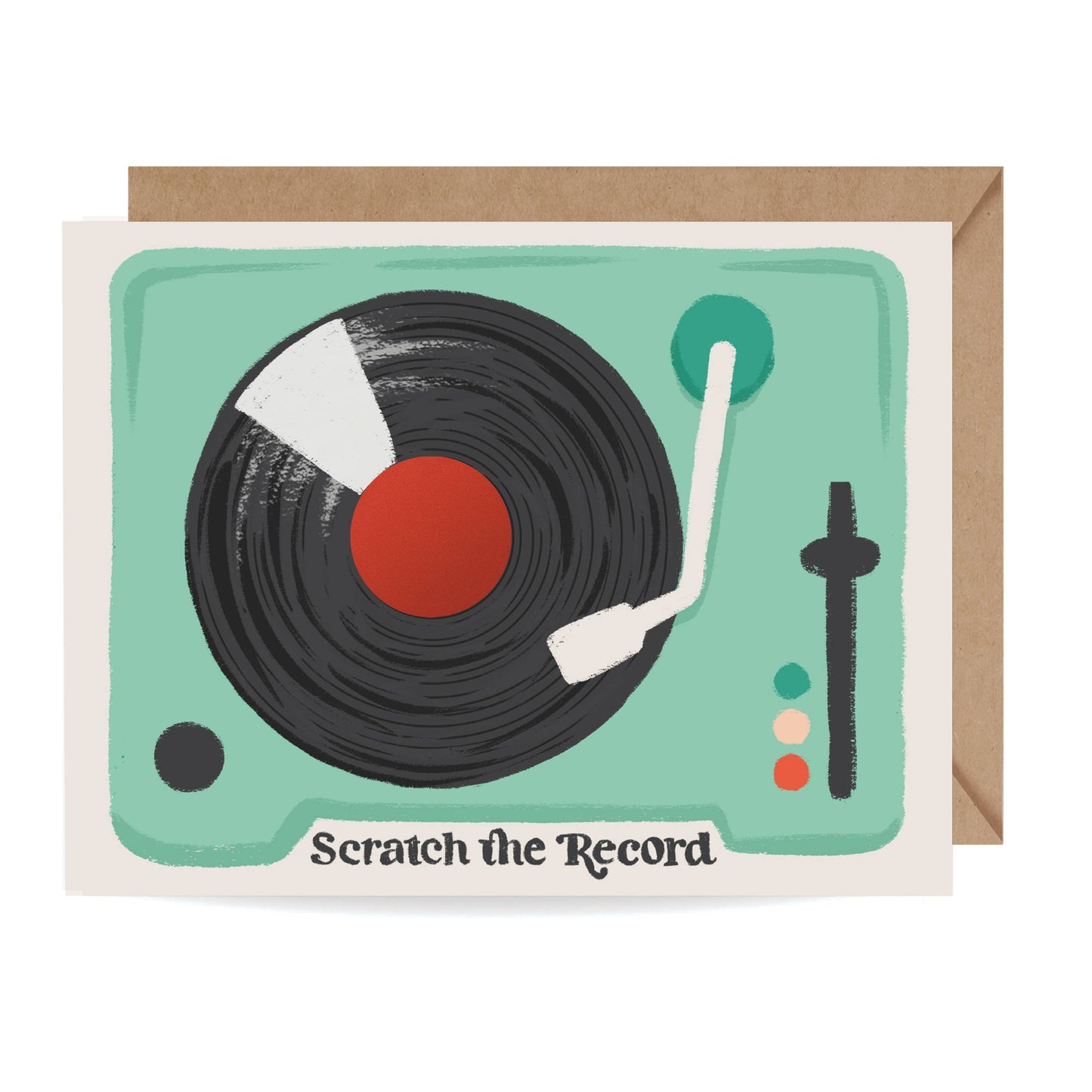Scratch-off Card - Record Player - Birthday/Friendship Card