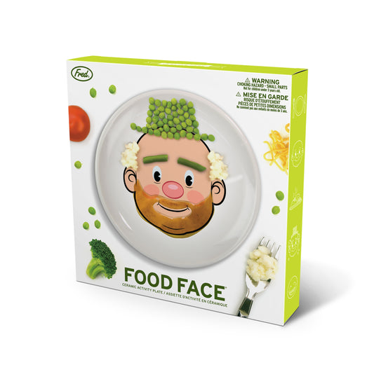 Food Face Dinner Plate - Mr. Light