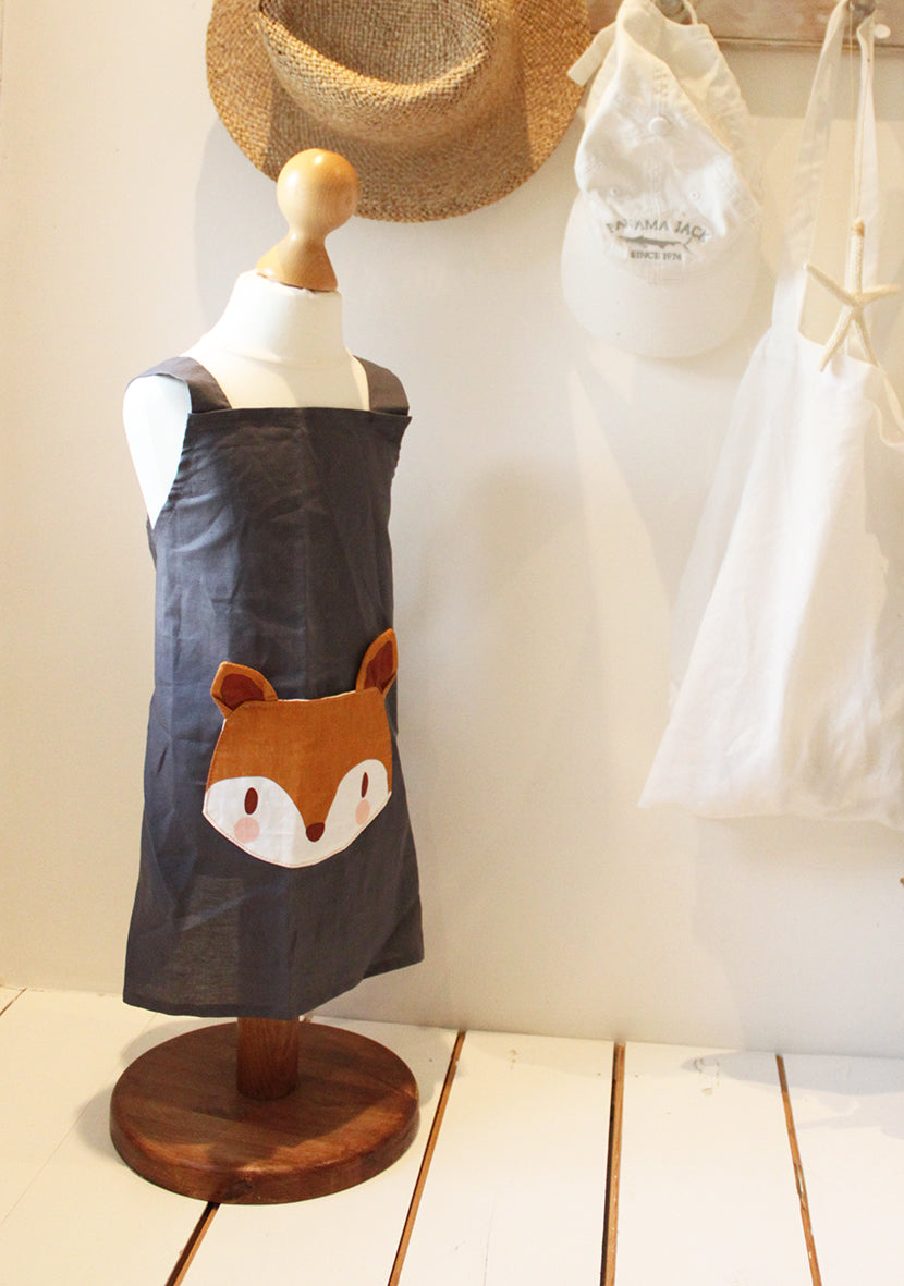 Fox Linen Apron