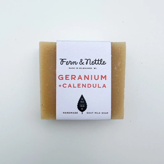 Fern & Nettle Geranium + Calendula Soap