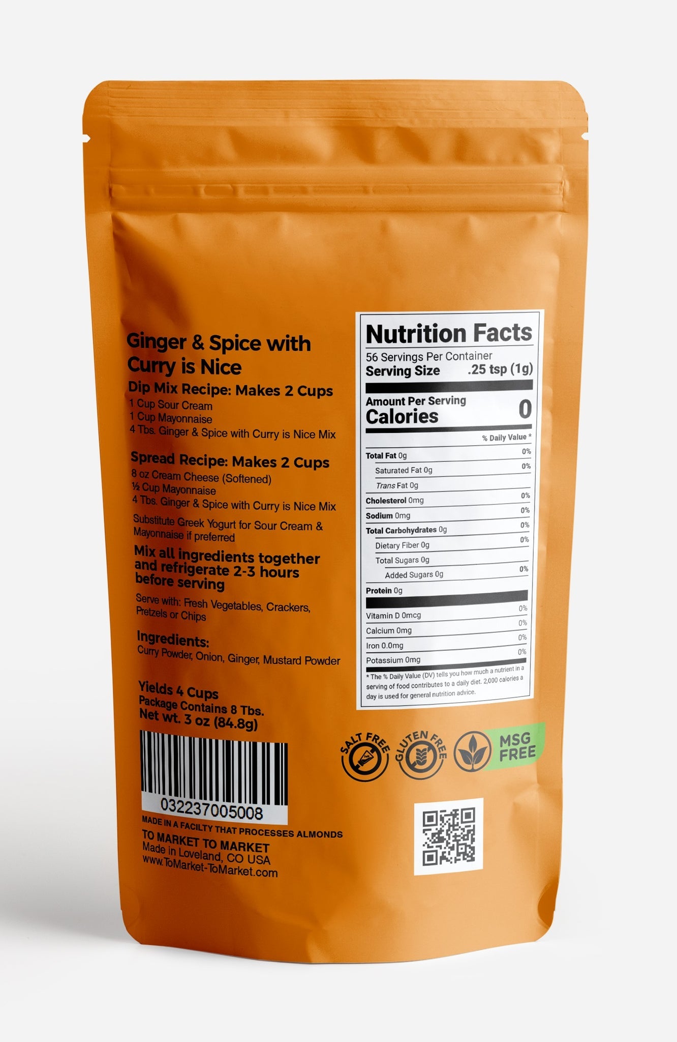 Ginger & Spice With Curry It's Nice Dip Mix