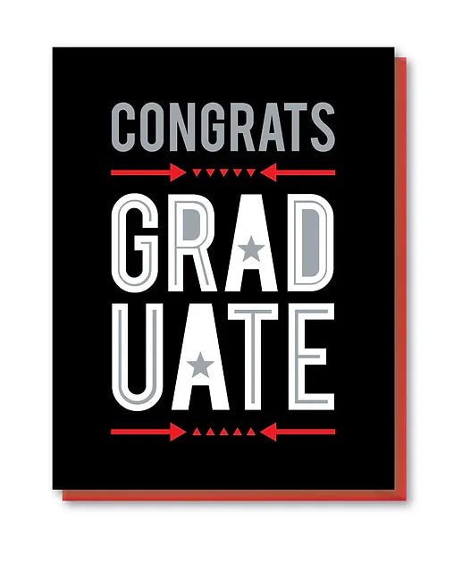 Congrats Graduate Grad Card by Doodle Bird Design