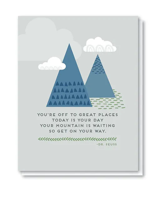 Great Places Mountains Grad Card by Doodle Bird Design