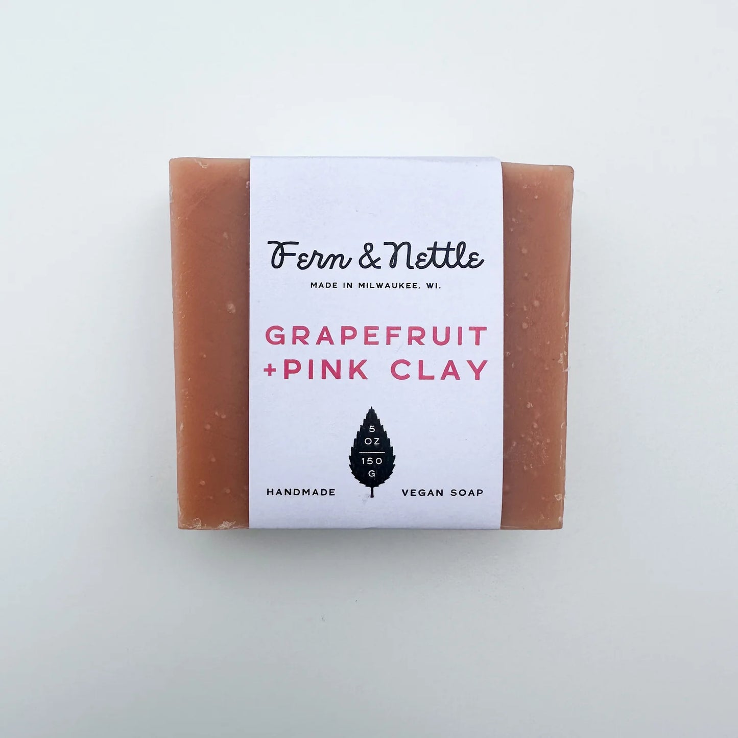 Fern & Nettle Grapefruit + Pink clay soap