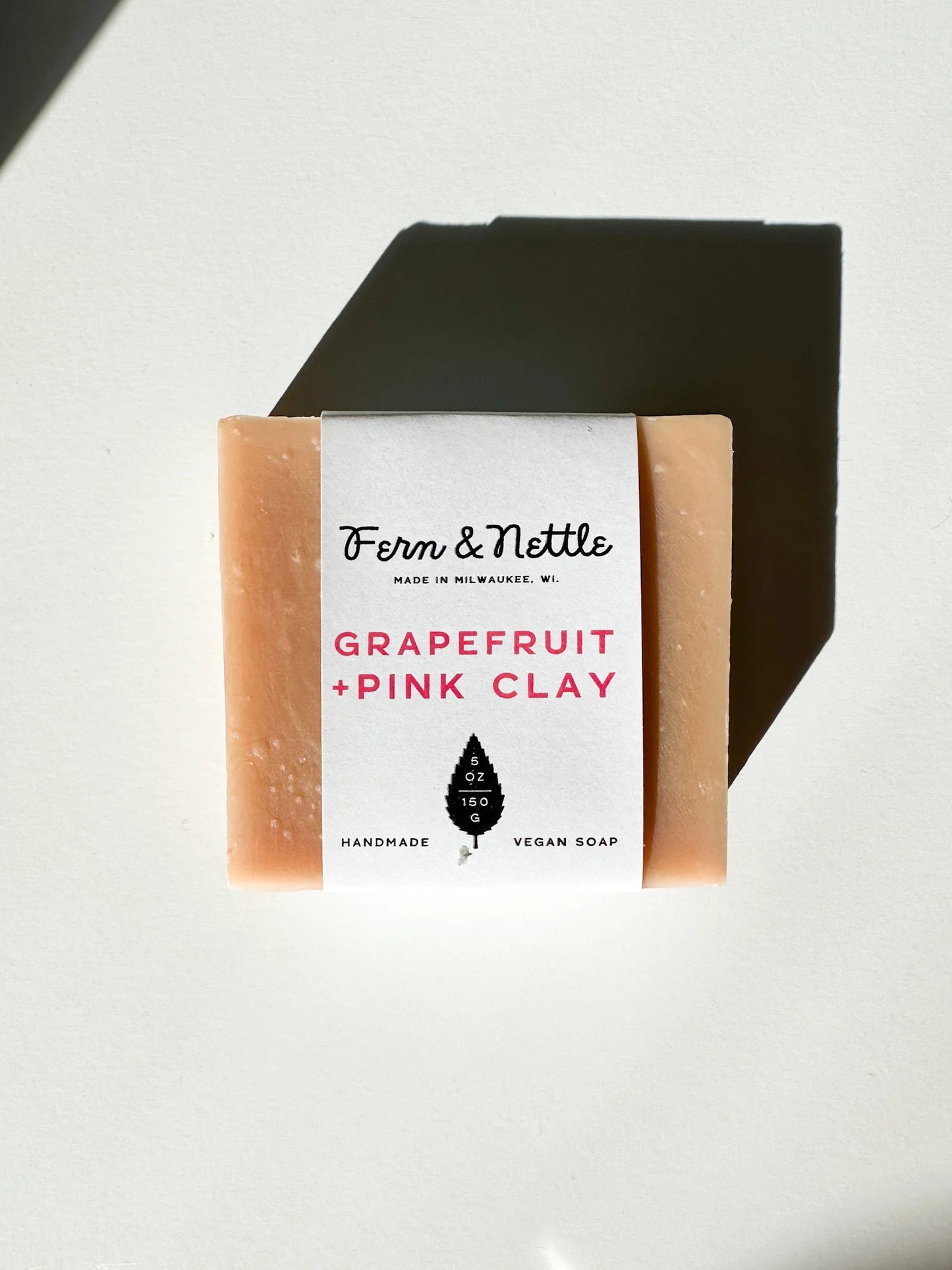 Fern & Nettle Grapefruit + Pink clay soap