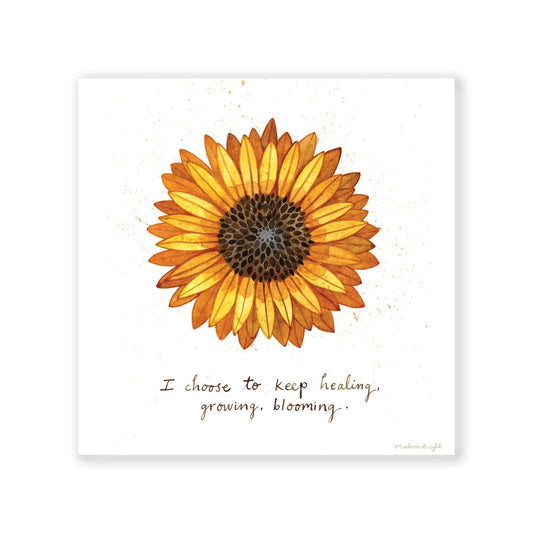 I Choose Sunflower Art Print 6x6