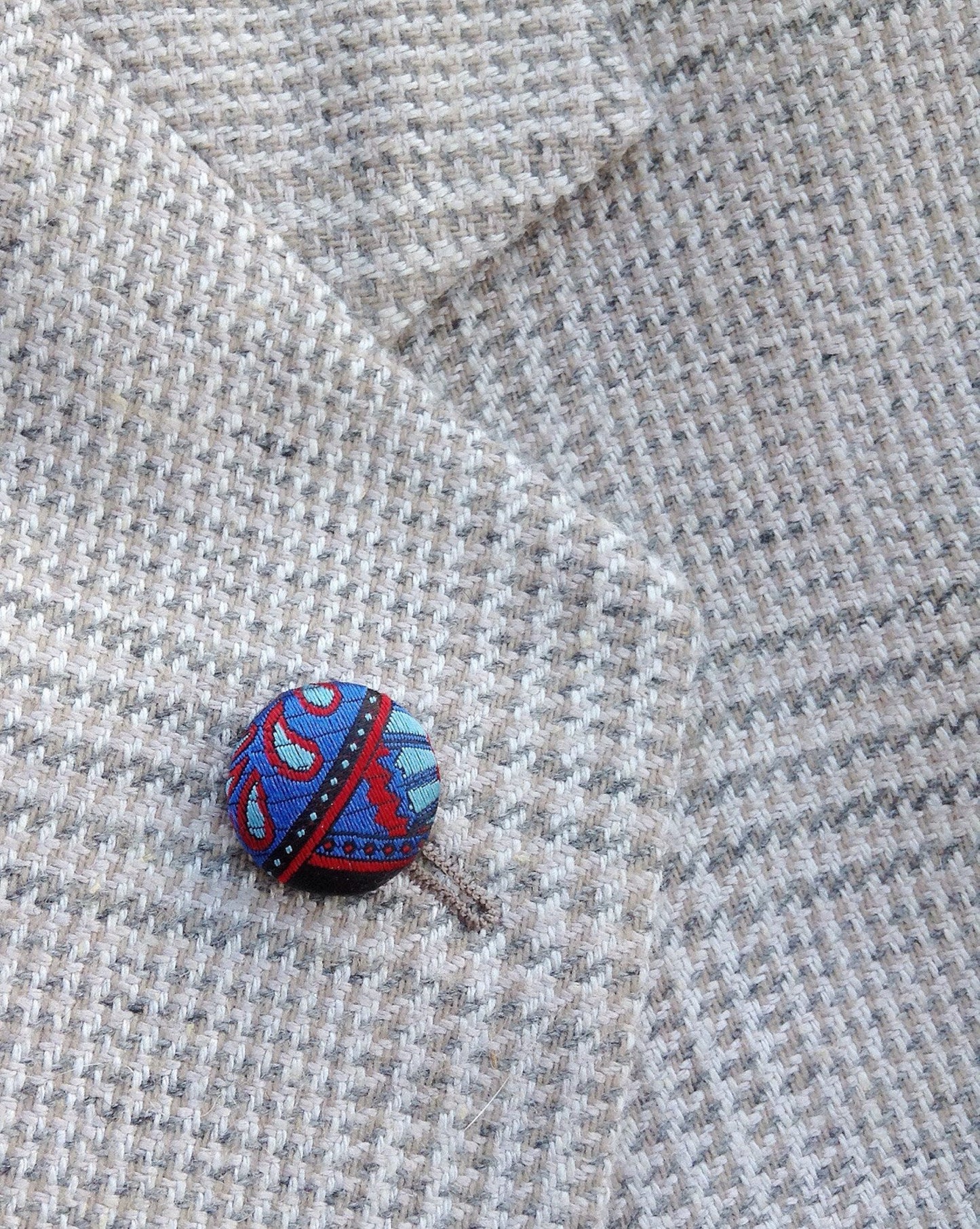 Silk Button Lapel Pins
