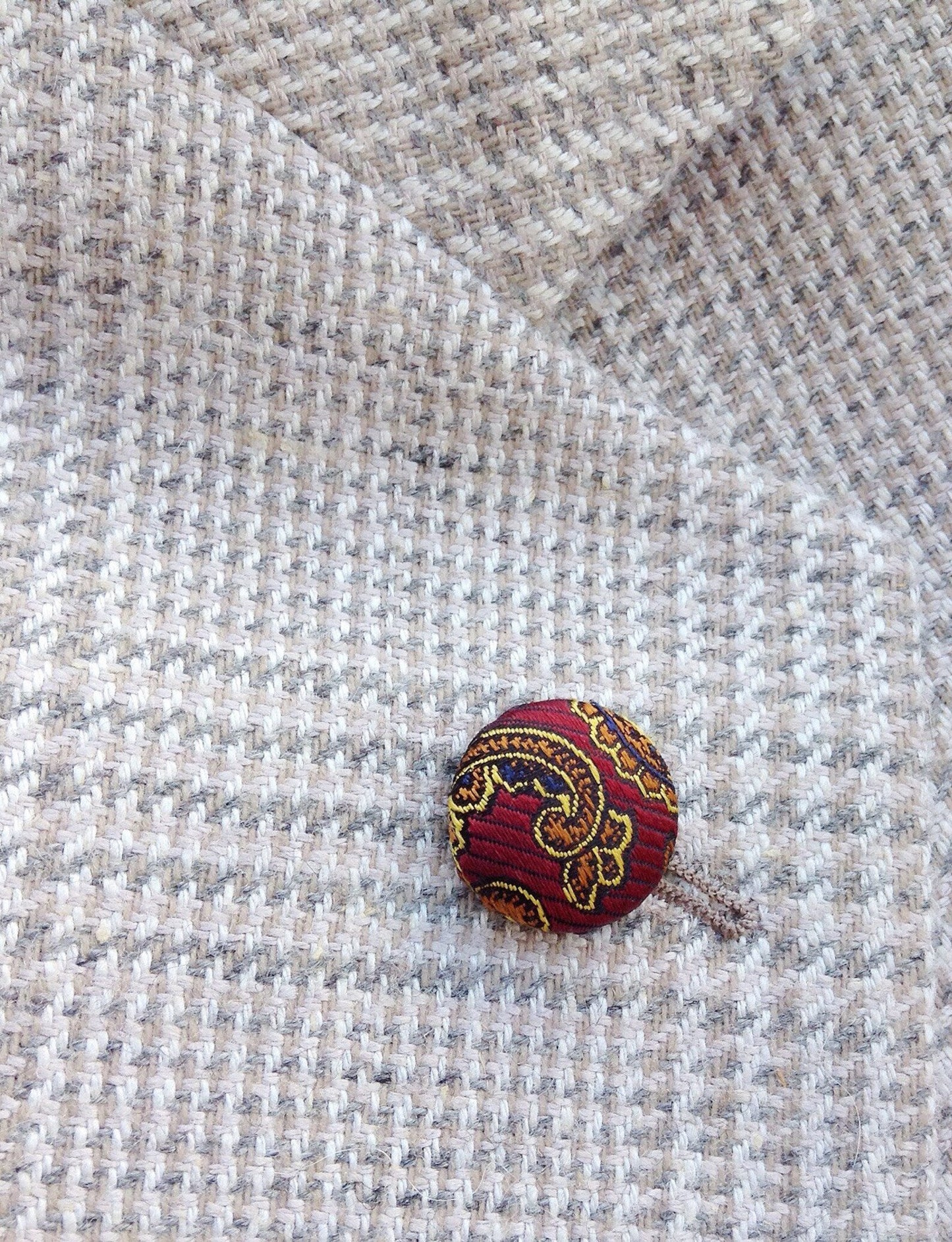 Silk Button Lapel Pins