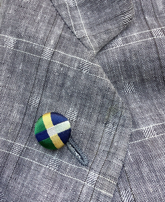 Silk Button Lapel Pins