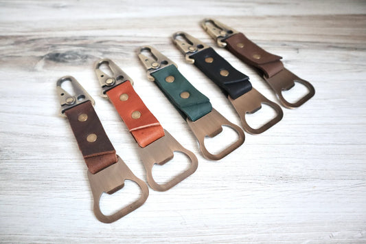 Leather Carabiner Keychain