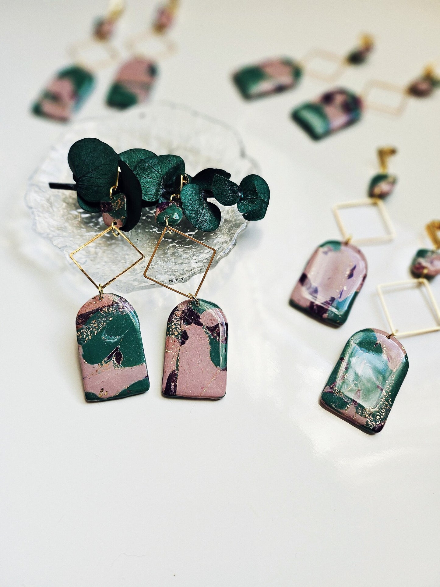 Watermelon Camo Dangles