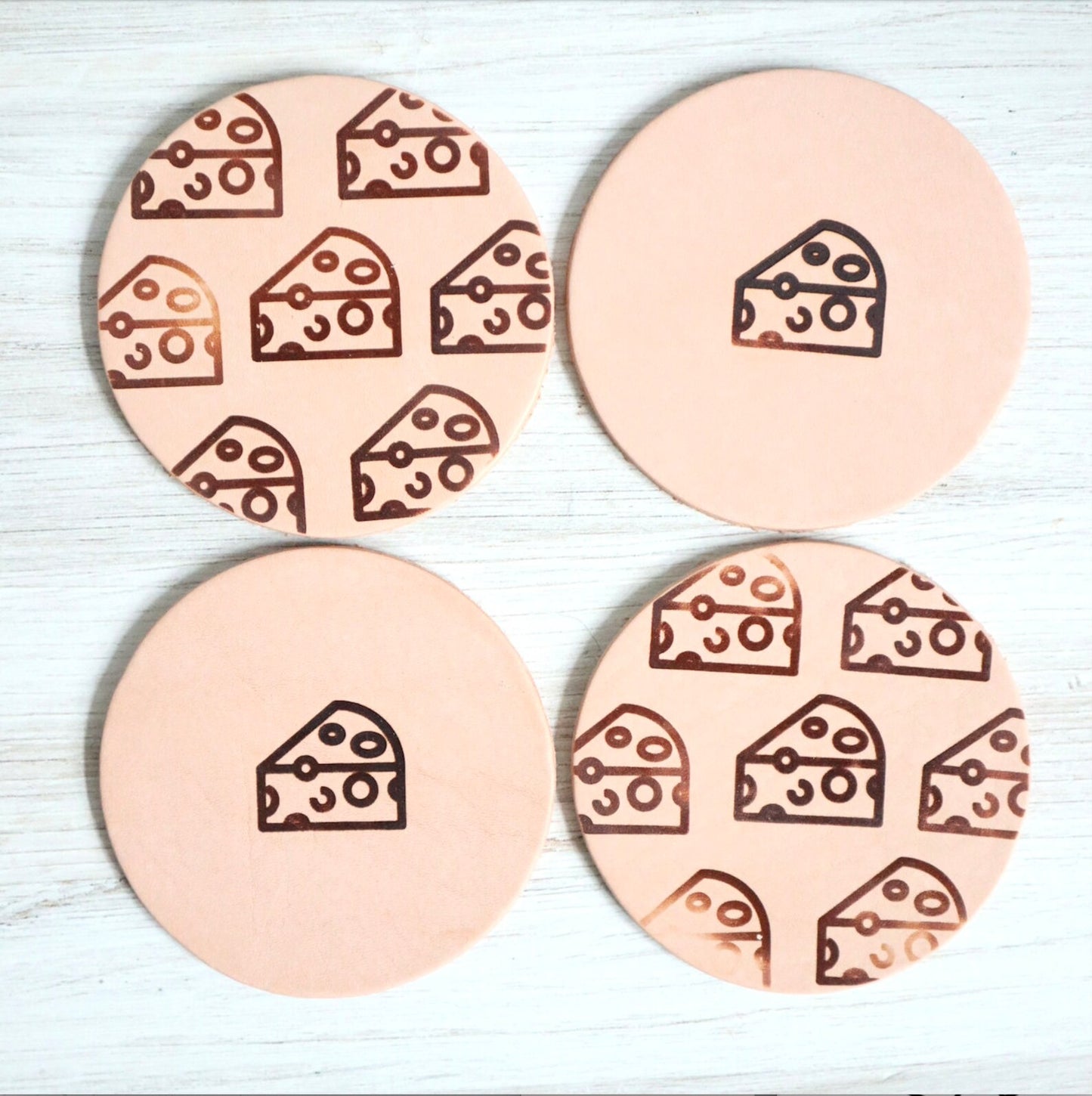 Leather Coasters by Blu Mountain Co