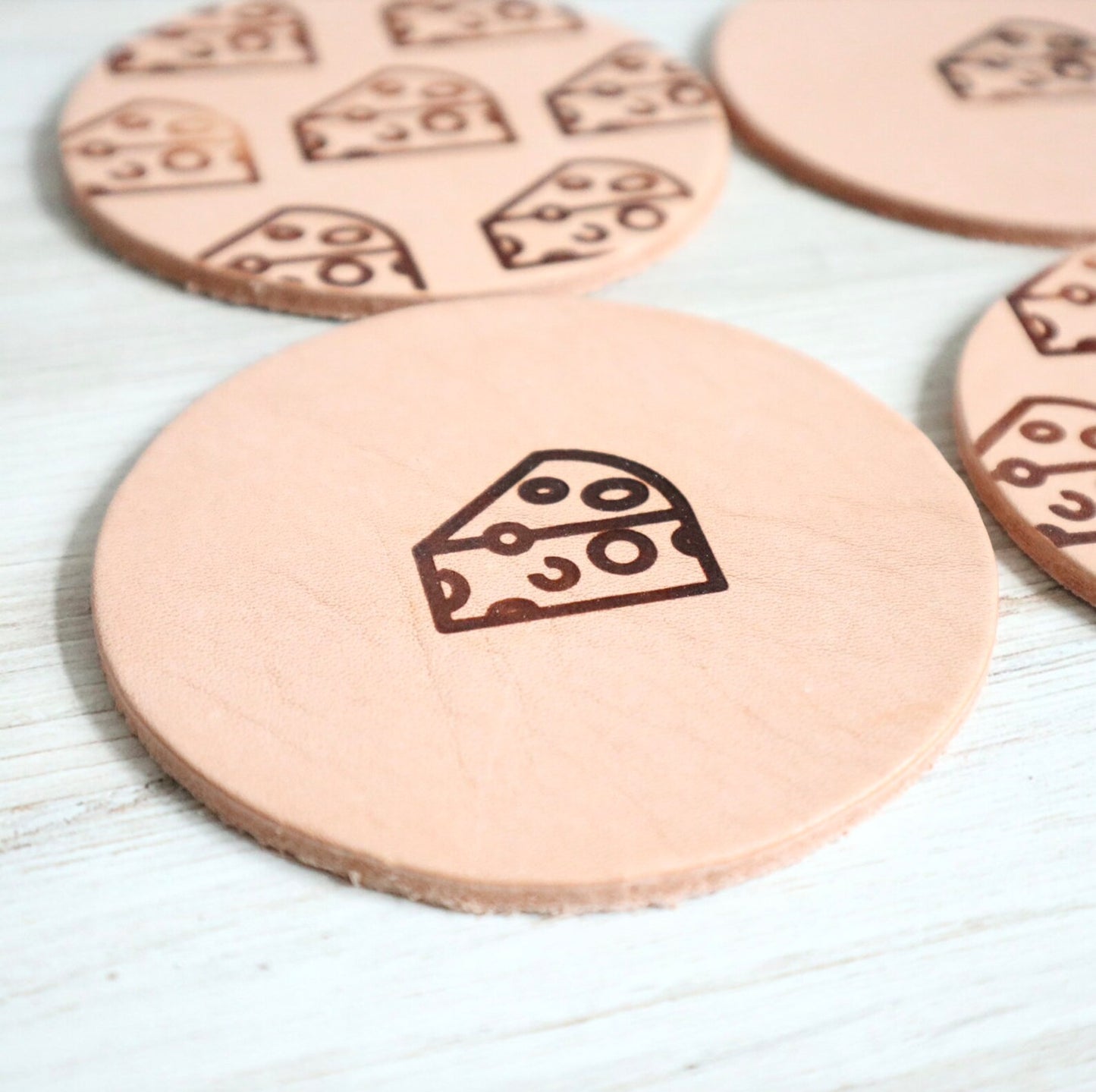 Leather Coasters by Blu Mountain Co