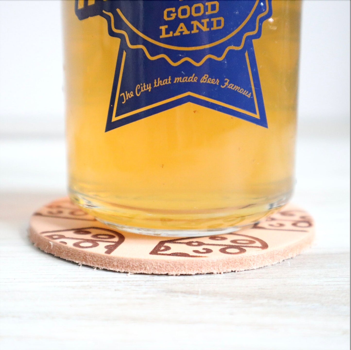 Leather Coasters by Blu Mountain Co