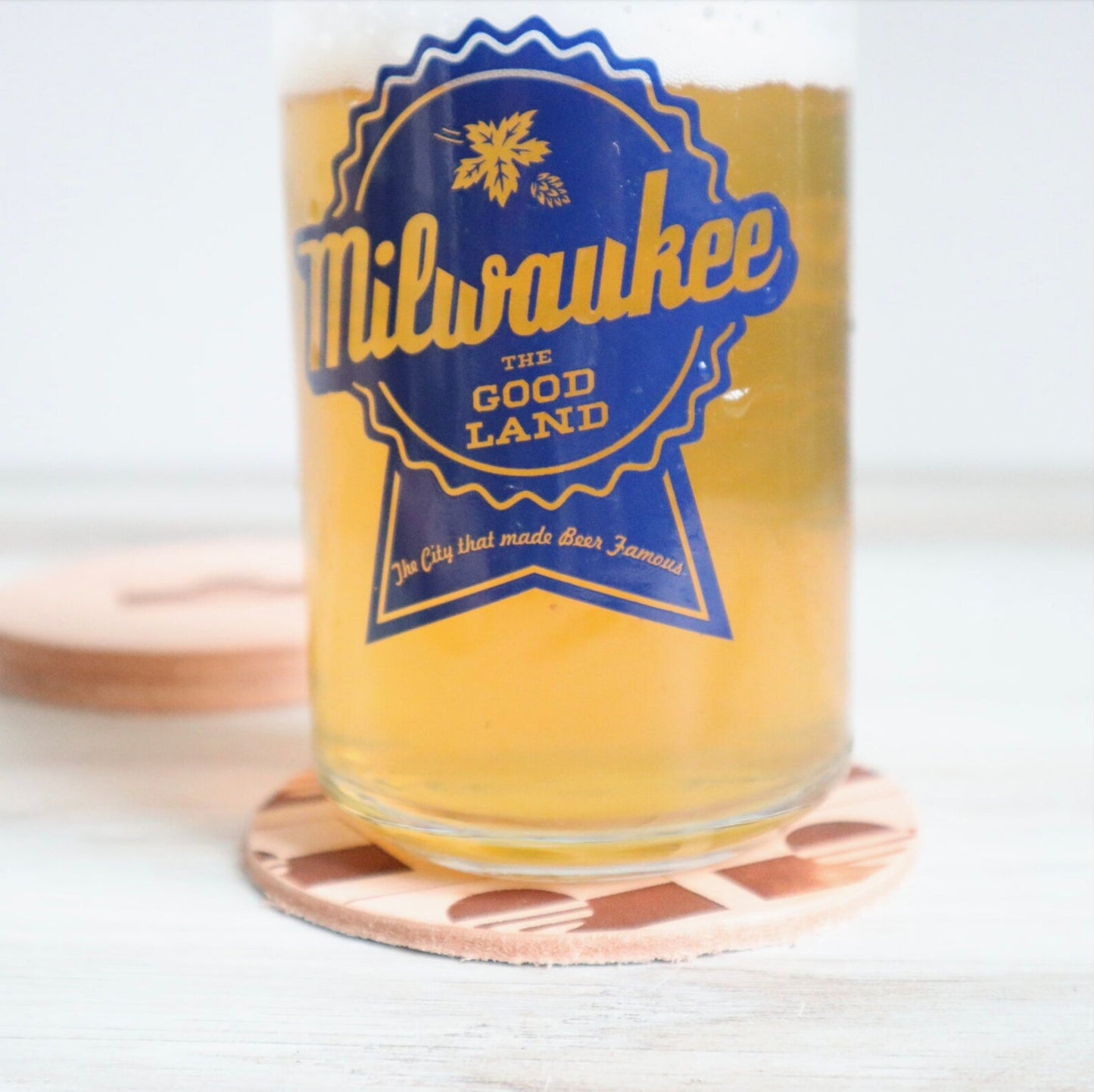 Leather Coasters by Blu Mountain Co