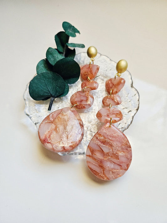 Marbled Watermelon Dangles