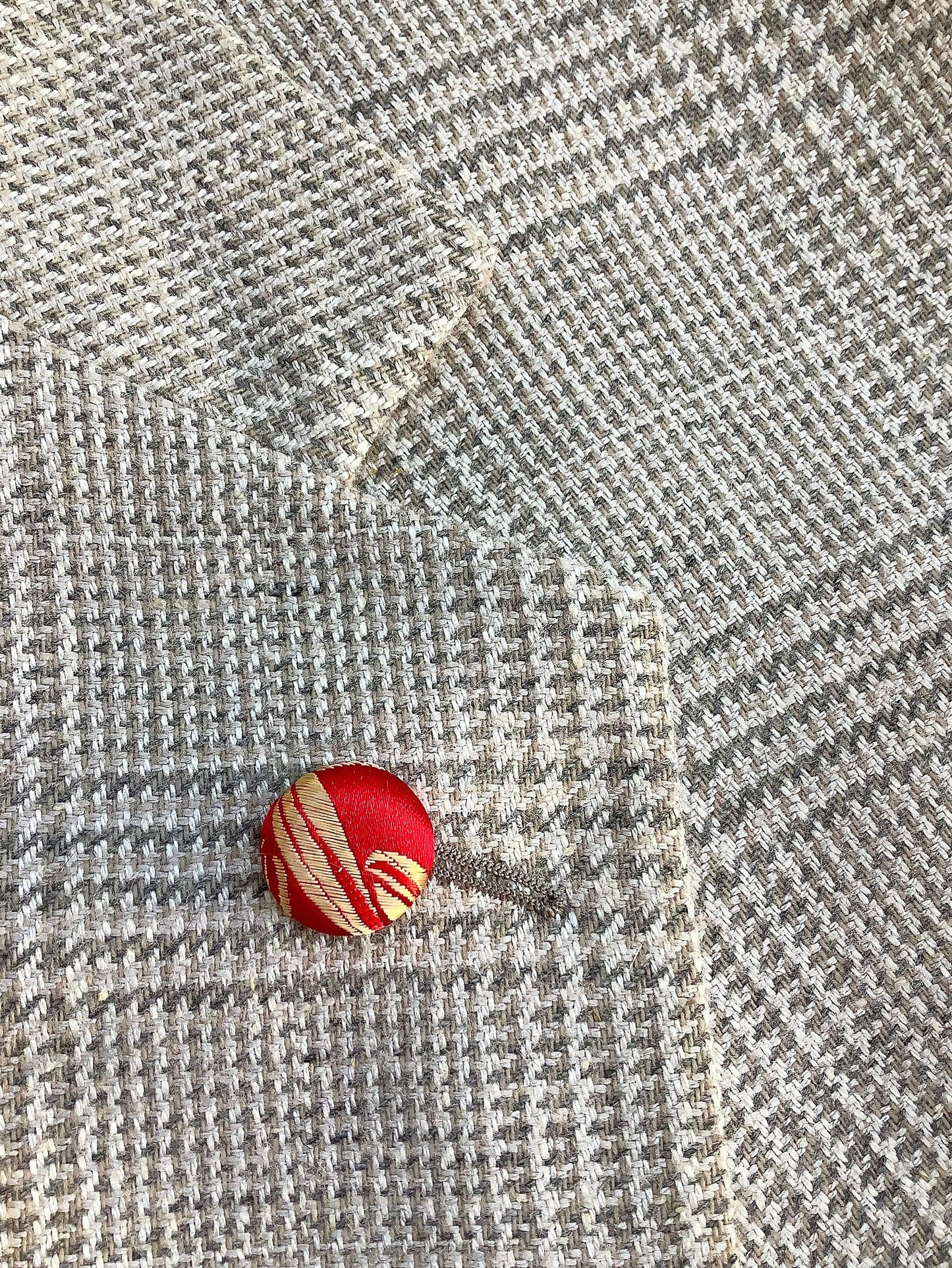 Silk Button Lapel Pins