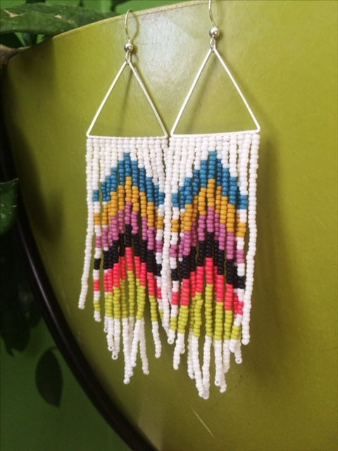 Technicolor Dreams Beaded Earrings