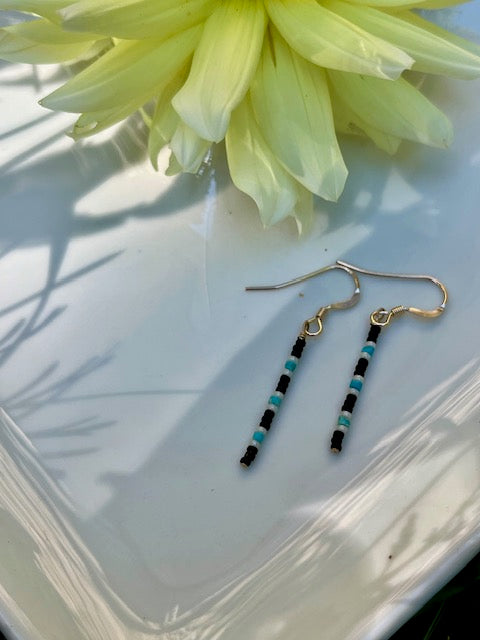 Turquoise Delights Beaded Earrings