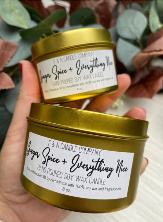 Fern & Nettle Gardenia + Grapefruit Candle