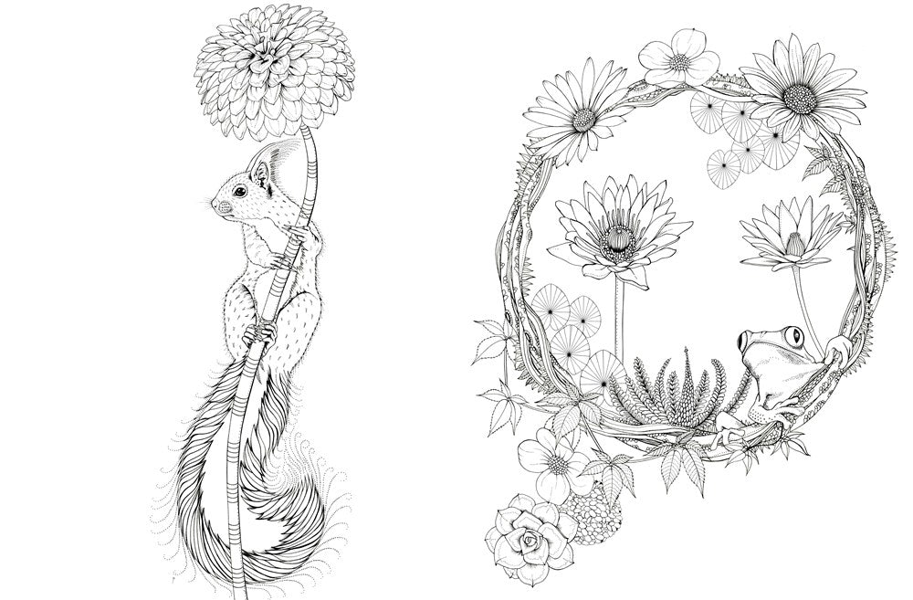 Into The Wild Coloring Book